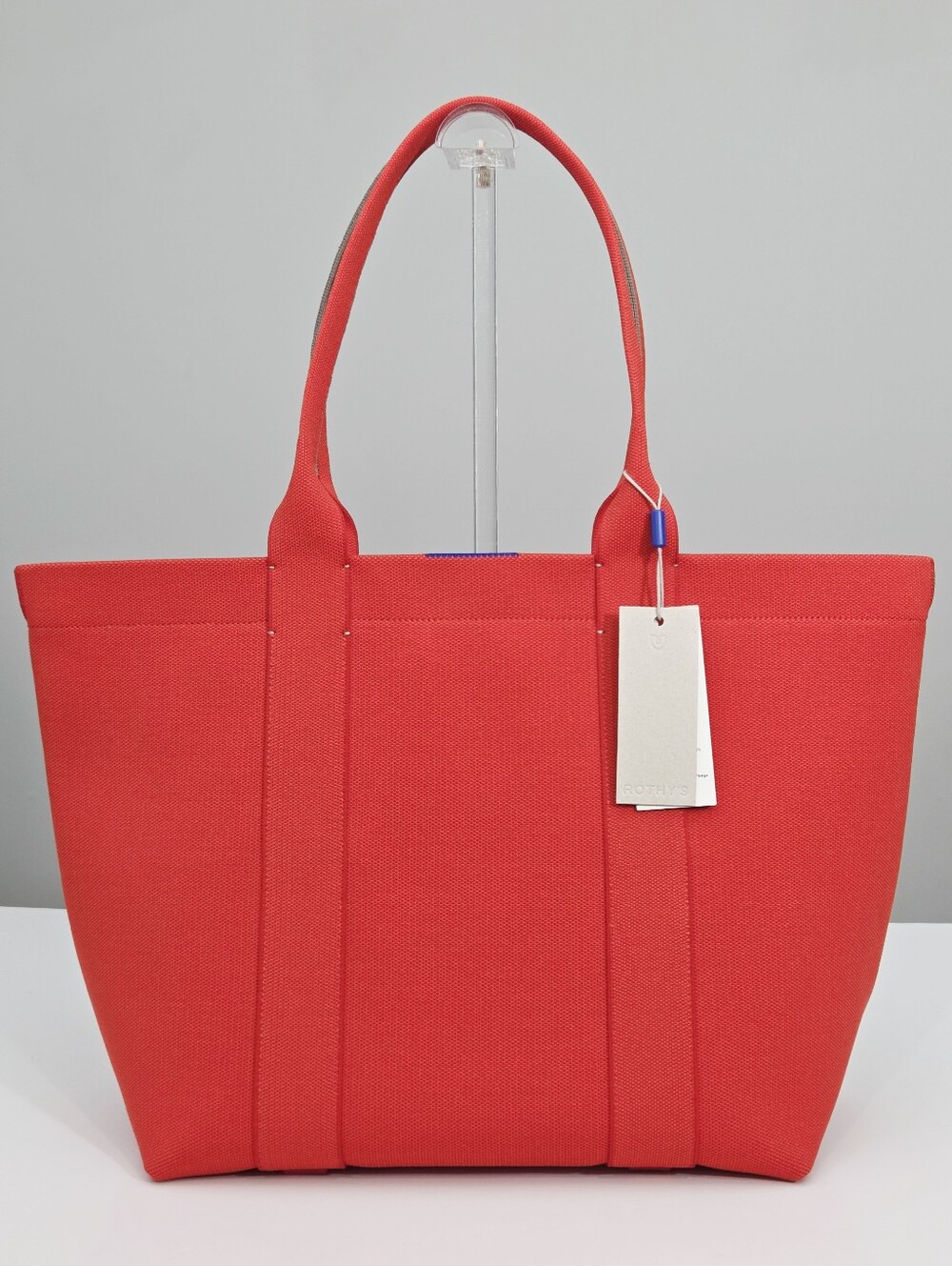 RARE NWT ROTHY'S ESSENTIAL TOTE BAG - BRIGHT POPPY RED - WITH MAGNETS